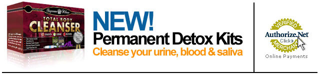 Permanent Detox Kits - Cleanse your urine, blood & saliva